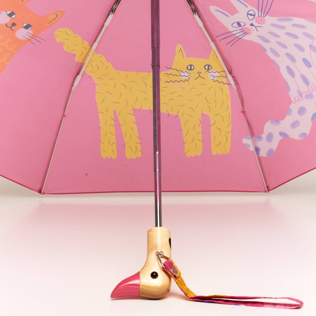 Fuchsia Arty Cats Duckhead Umbrella