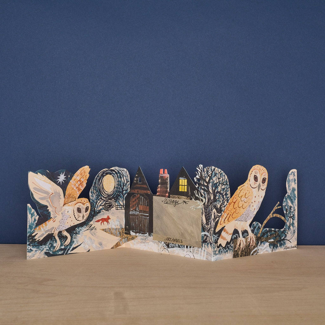 Silent Flight Three Fold Greeting Card