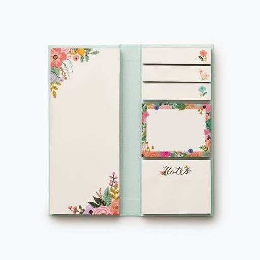 Garden Party Sticky Note Folio - Merry Piglets