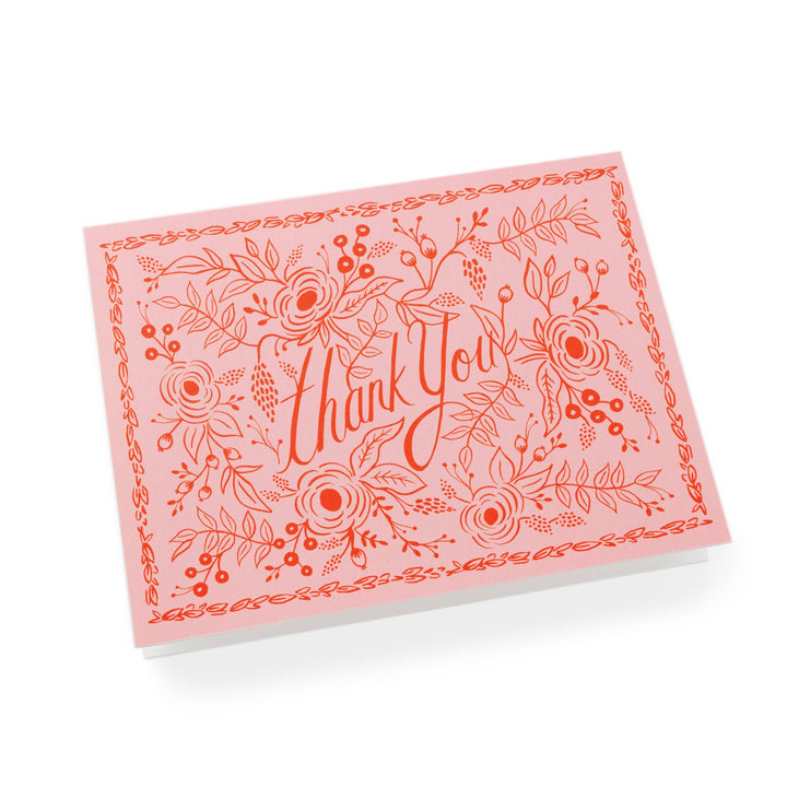 Rosé Thank You Greeting Card
