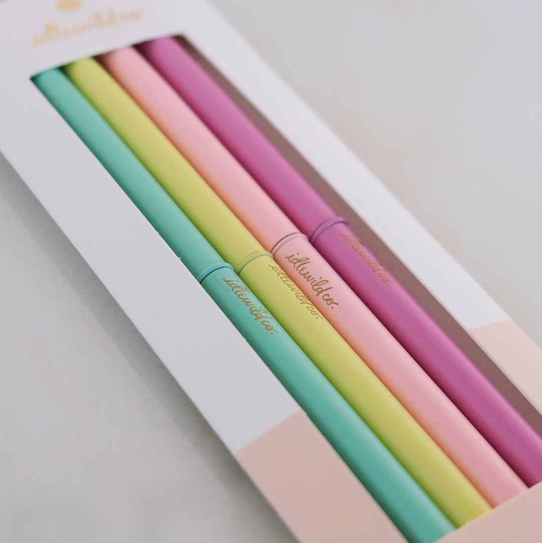 Pastel Brights Slim Pens Set of Four