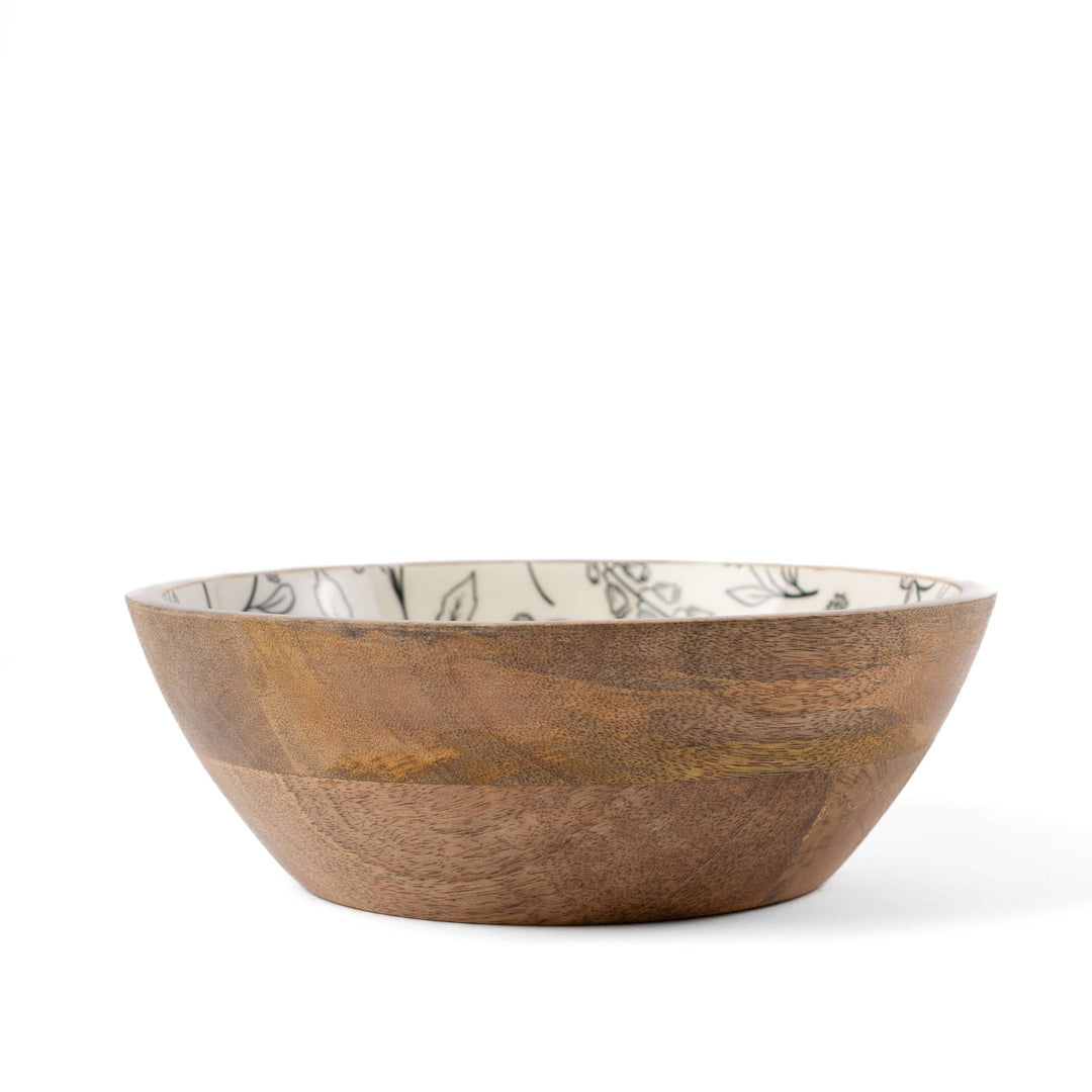 Celestial Garden Mango Wood Bowl