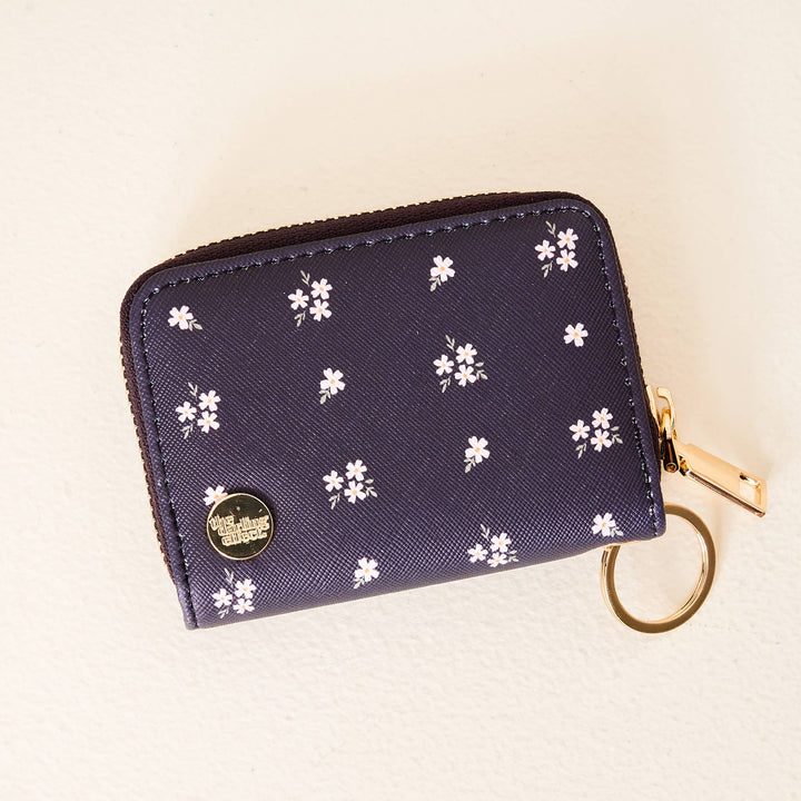 Posies Navy Zip Around Wallet