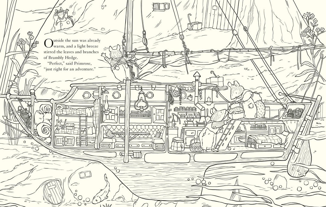 Brambly Hedge Nature Coloring Book