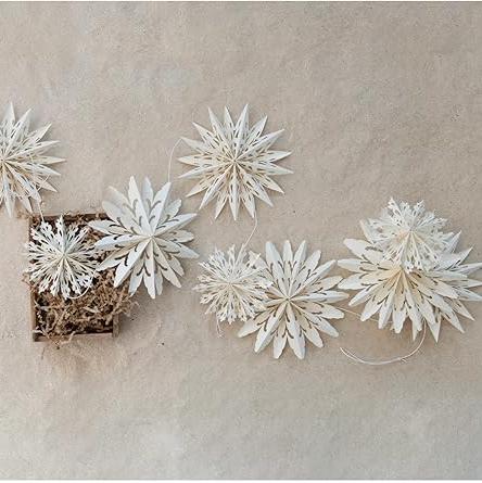 Paper Snowflake Garland