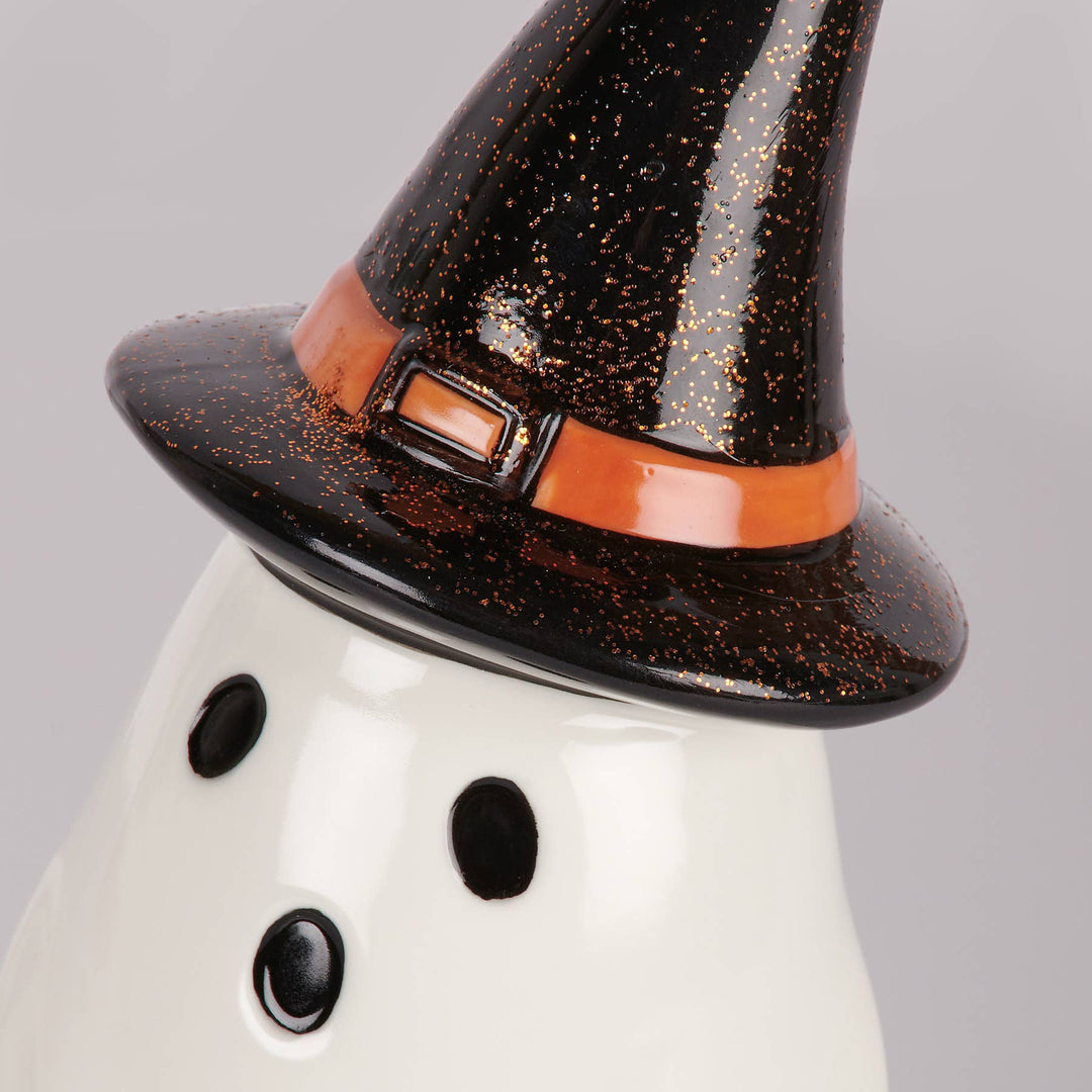 Light-Up Witch Ghost Figurine