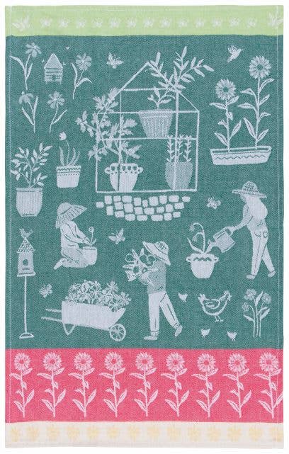 Green Thumb Jacquard Dishtowel