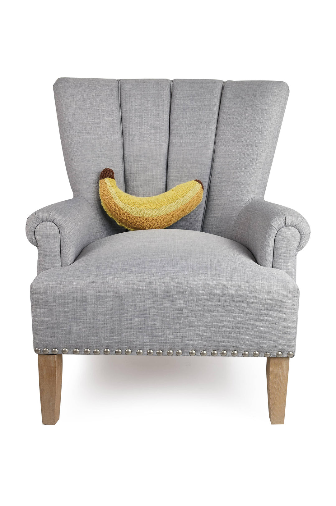 Banana Wool Hooked Pillow