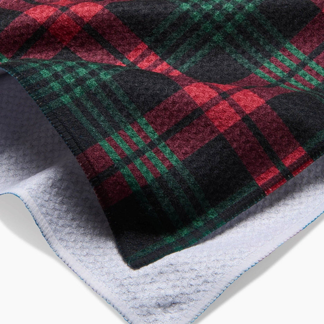 Very Merry Plaid Geometry Tea Towel