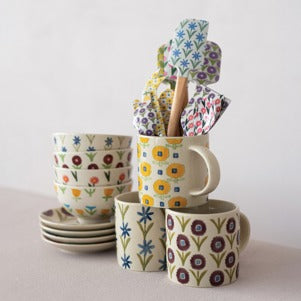 Floral Fun Stoneware Mug