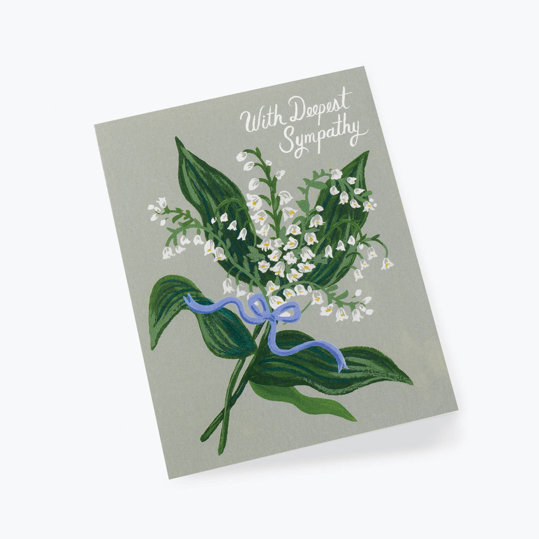 Lily of the Valley Sympathy Greeting Card