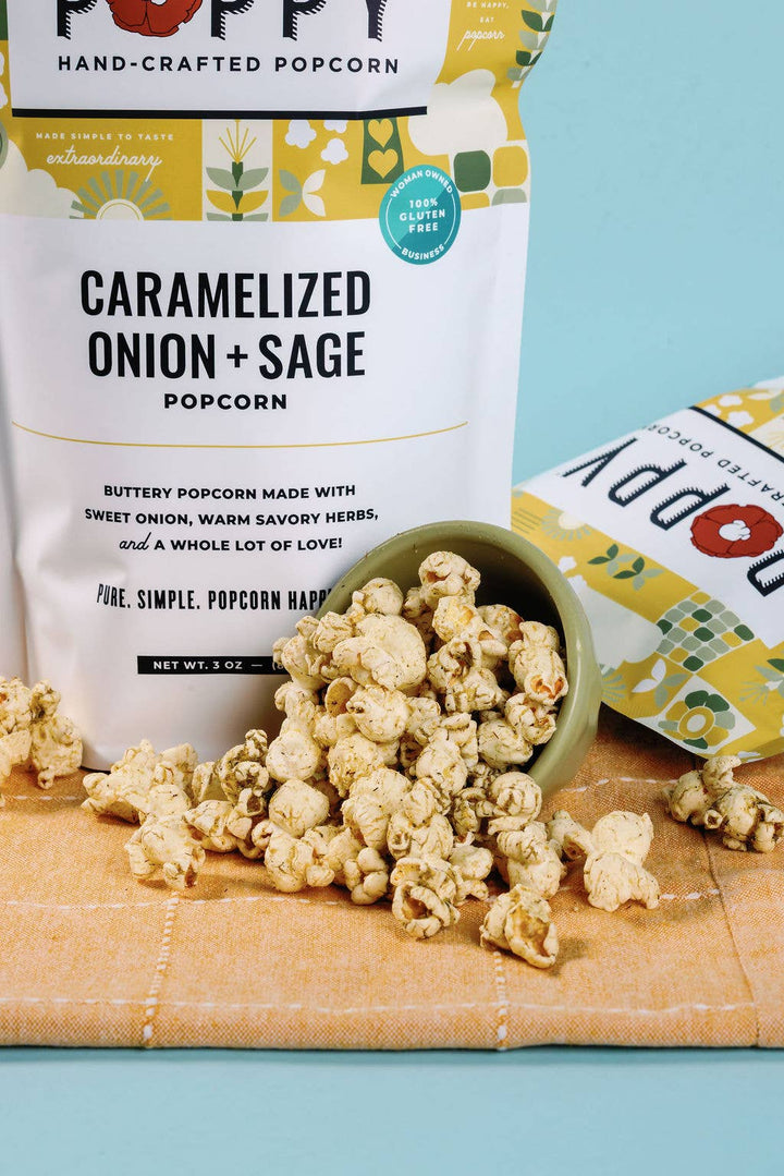 Caramelized Onion + Sage Popcorn