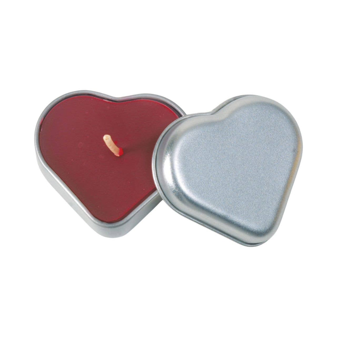 Cinnamon Spice Heart Tin Beeswax Candle