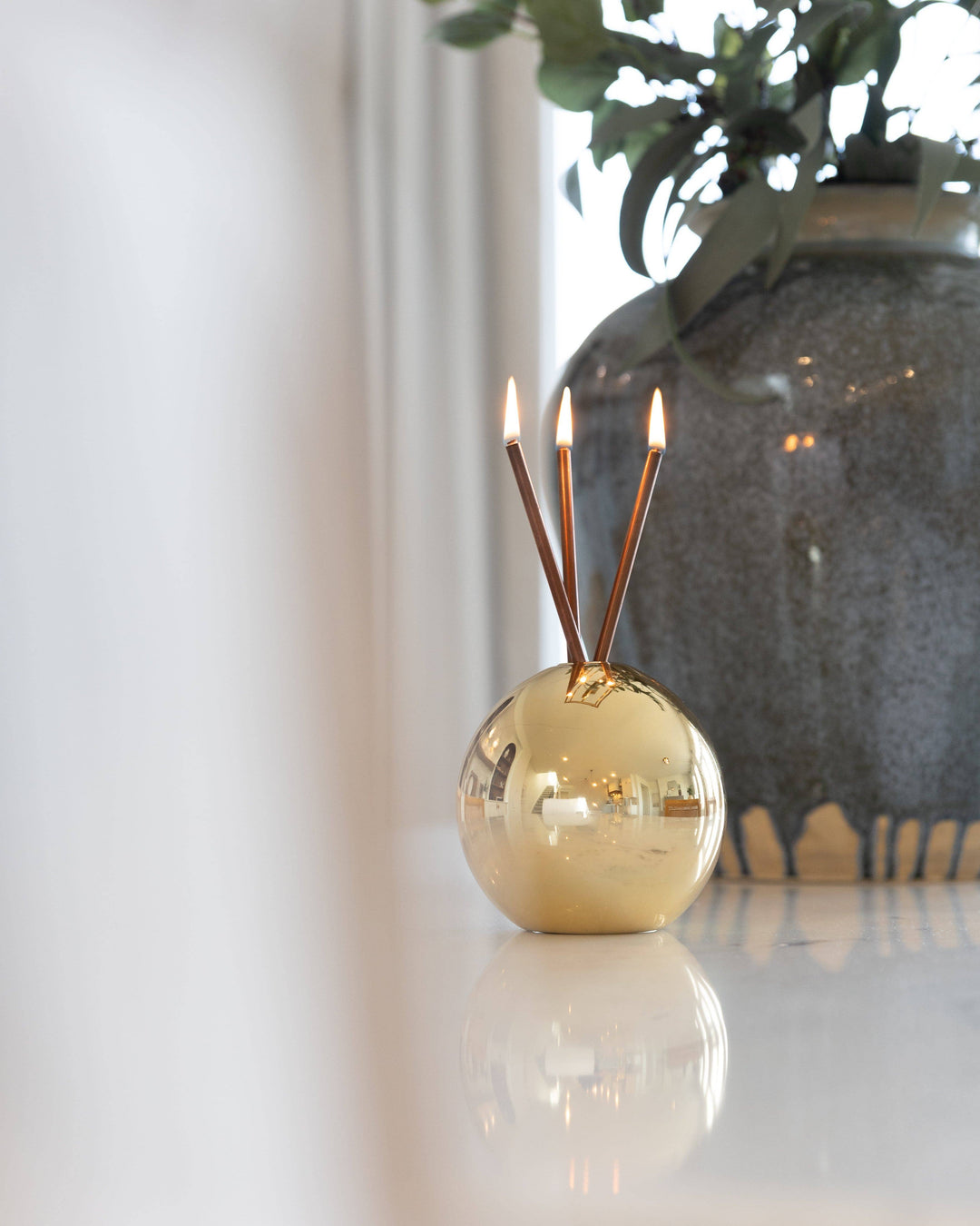 Gold Metallic Everlasting Neva Vase