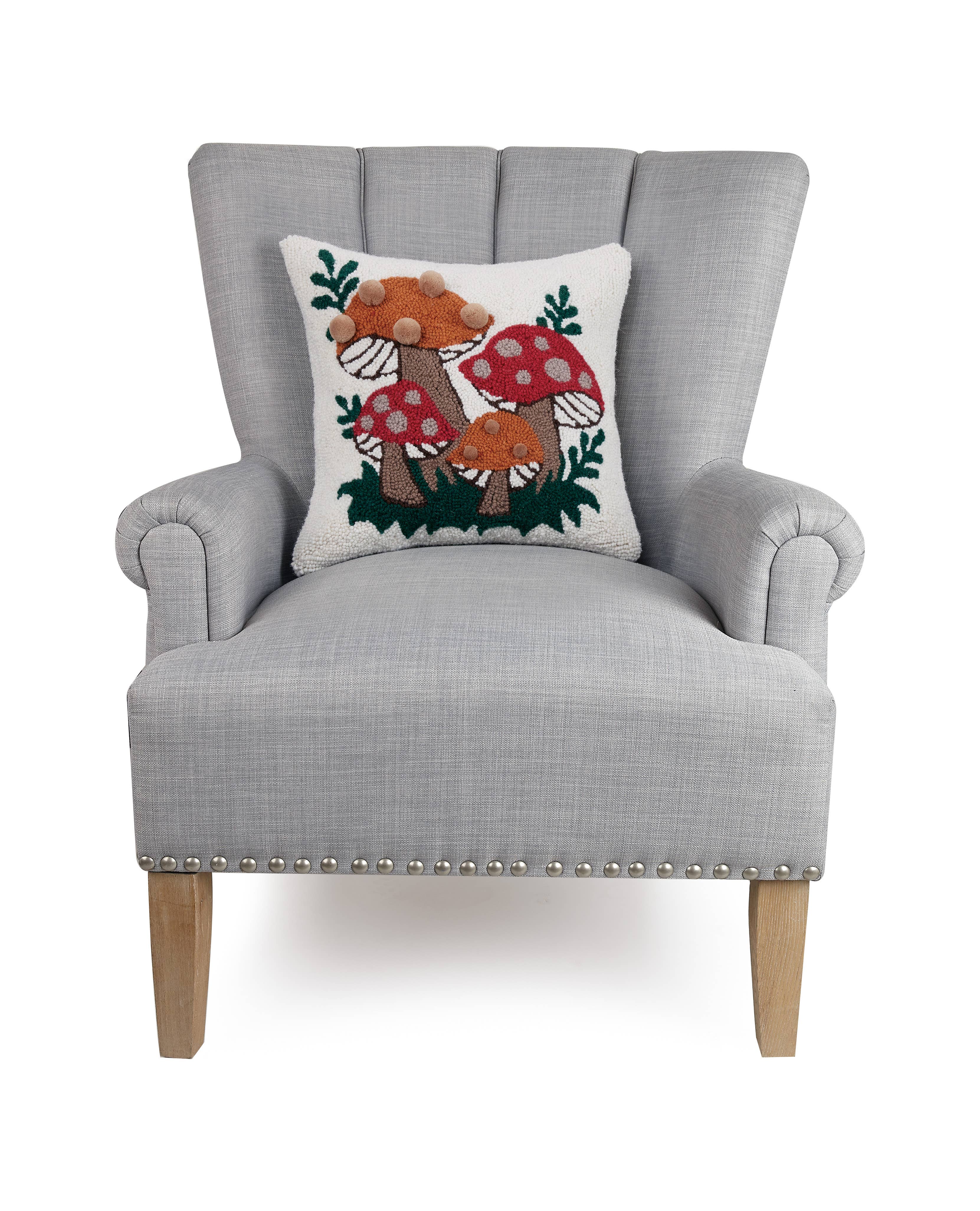 Shroomy Pom Pom Hook Pillow - Thumbnail 4