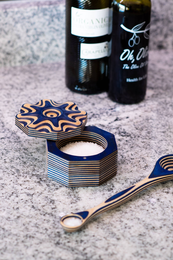Blue Pakka Salt Cellar