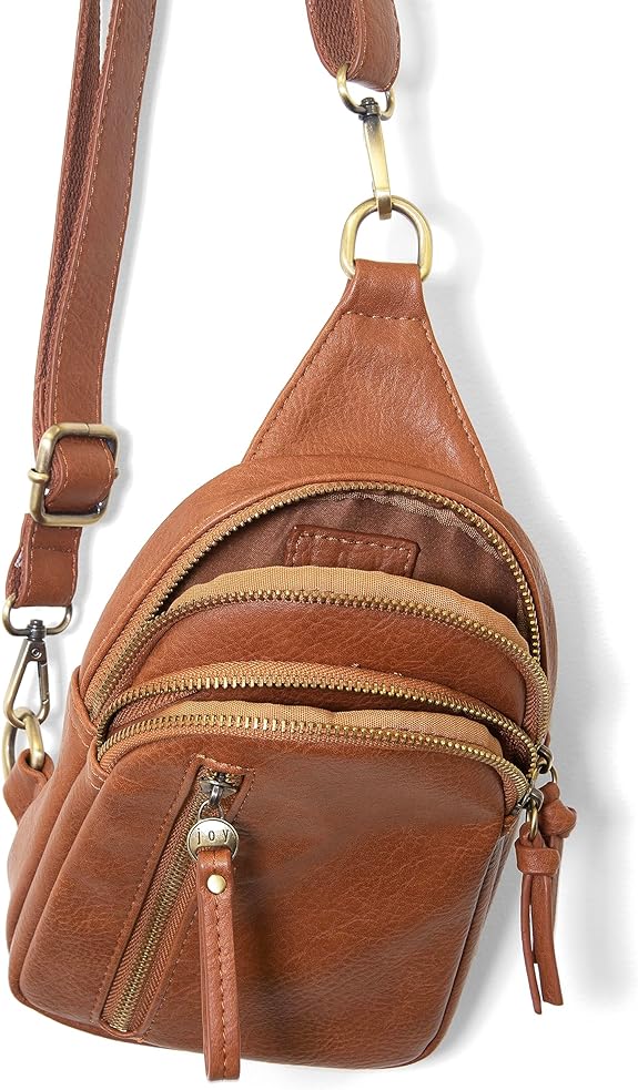 Skyler Sling Bag - Cognac - Merry Piglets