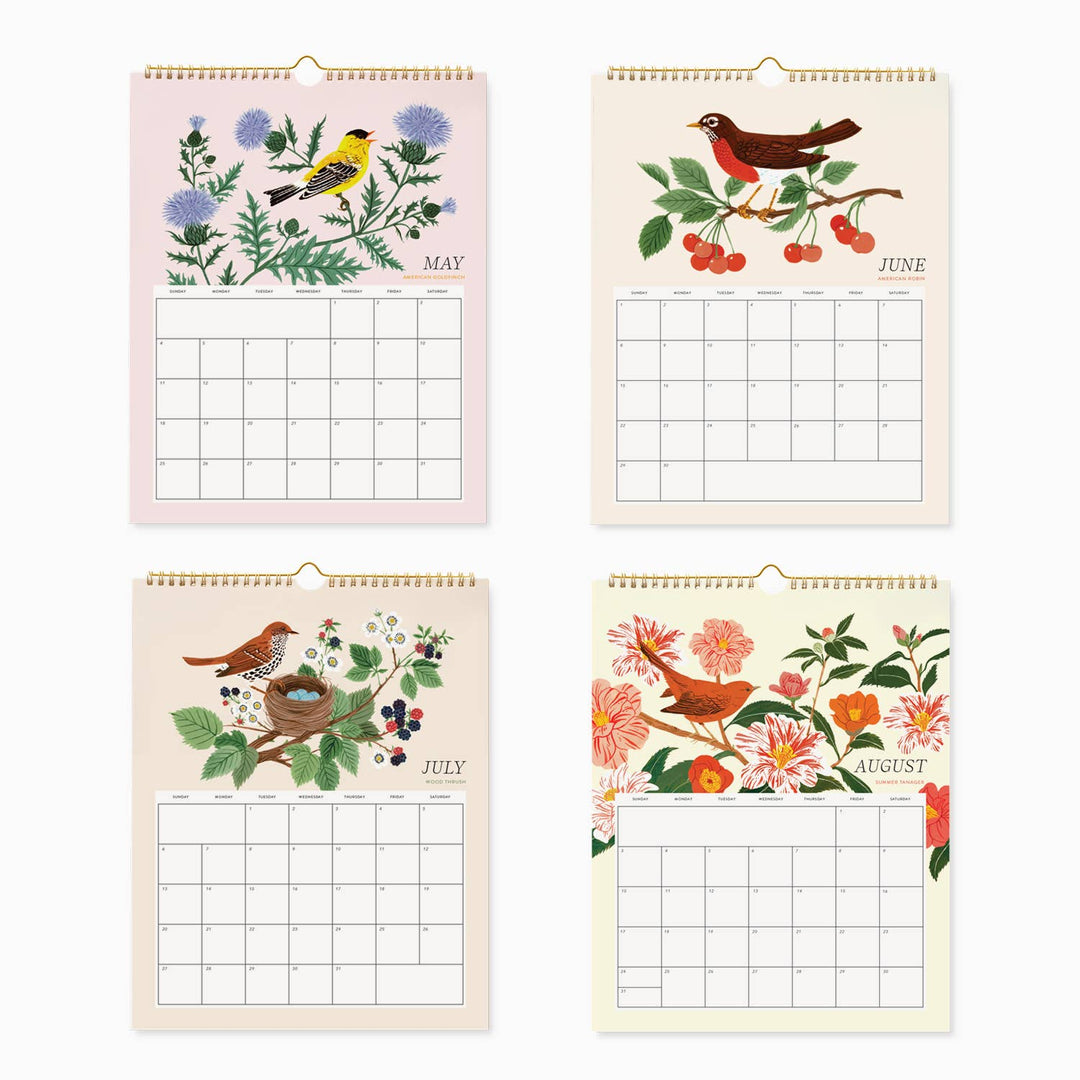 Song Birds 2025 Wall Calendar