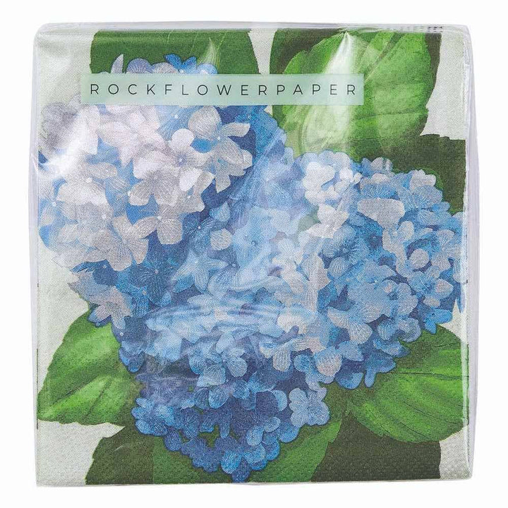 Blue Hydrangea Paper Napkins