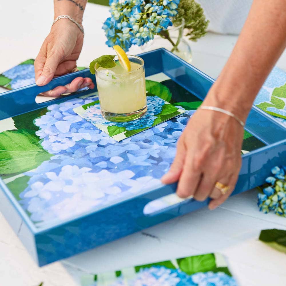 Blue Hydrangea Paper Napkins