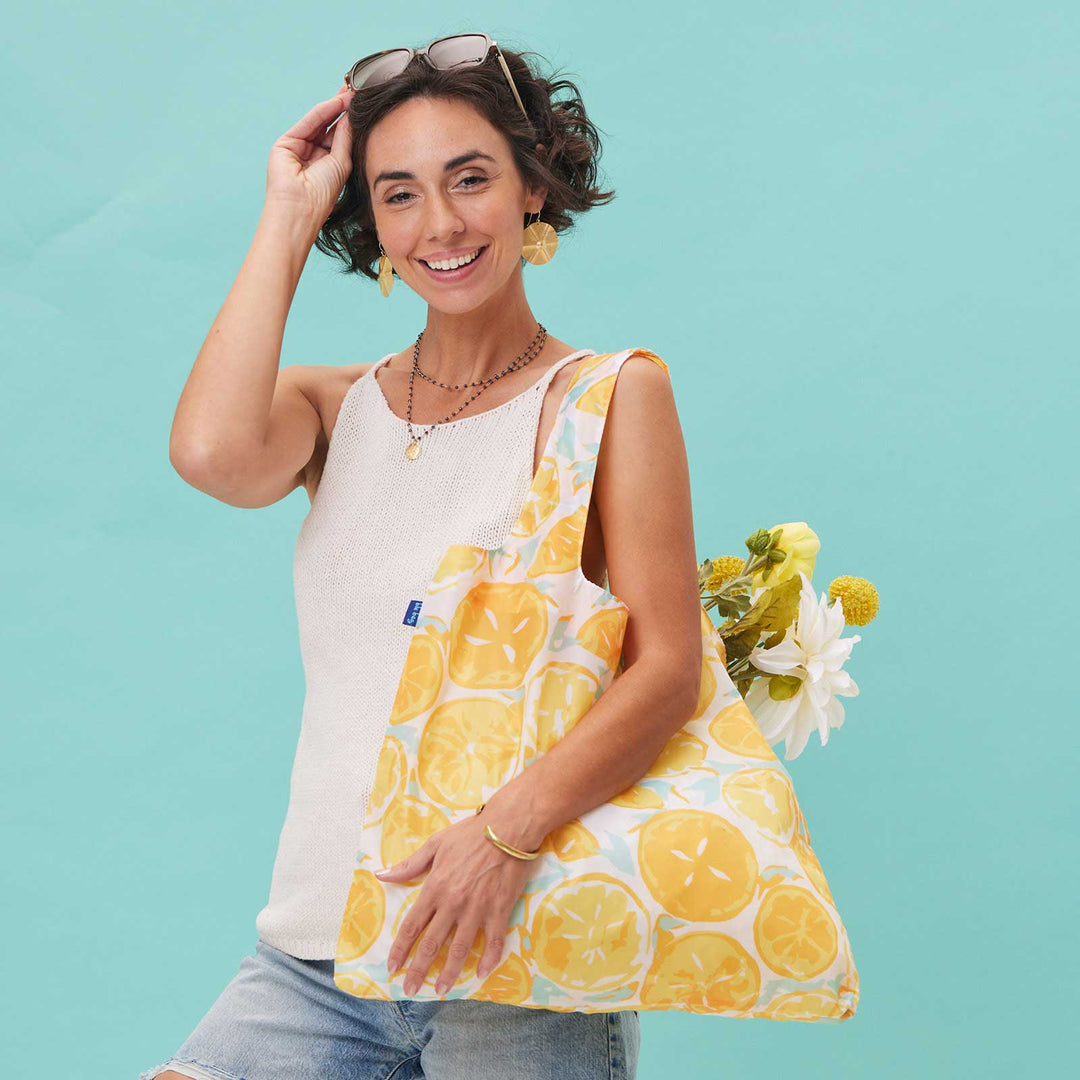 Lemon Slices Reusable Shopper Tote