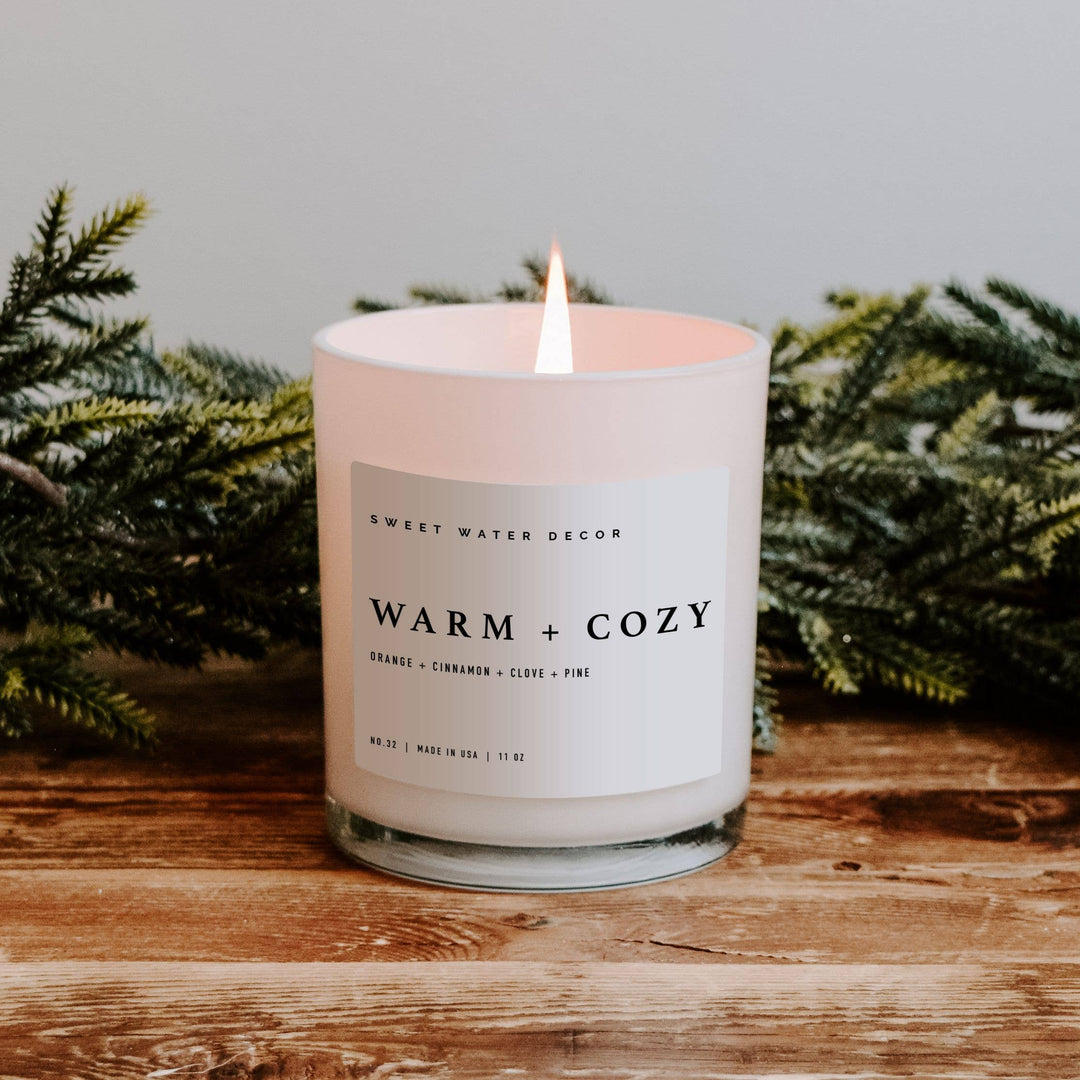 Warm + Cozy 11 oz Soy Candle - Merry Piglets