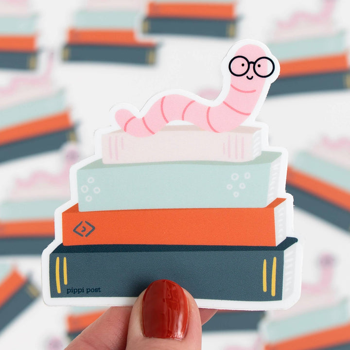 Bookworm Sticker