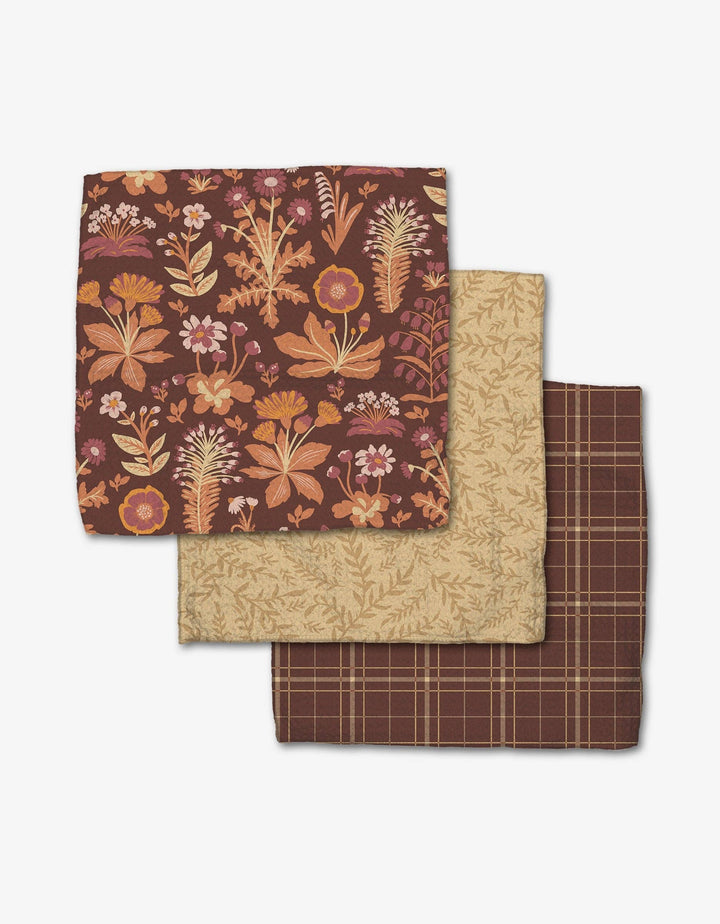 Cozy Fall Geometry Dishcloth Set