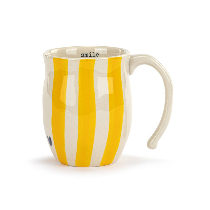Smile Heart Stripe Mug