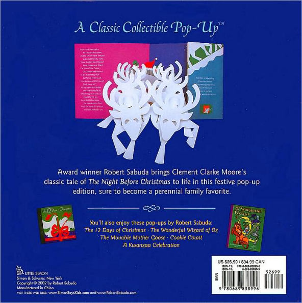 Night Before Christmas Pop-Up Book