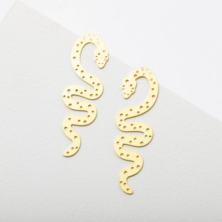 Britney Snake Gold Earrings