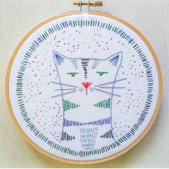 Nigel Nine Lives Embroidery Kit