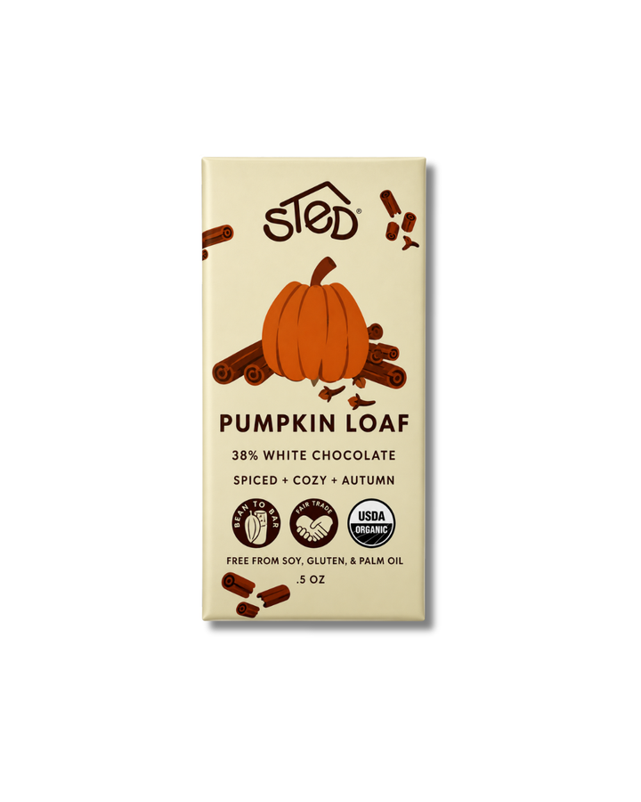 Mini Pumpkin Loaf White Chocolate Bar
