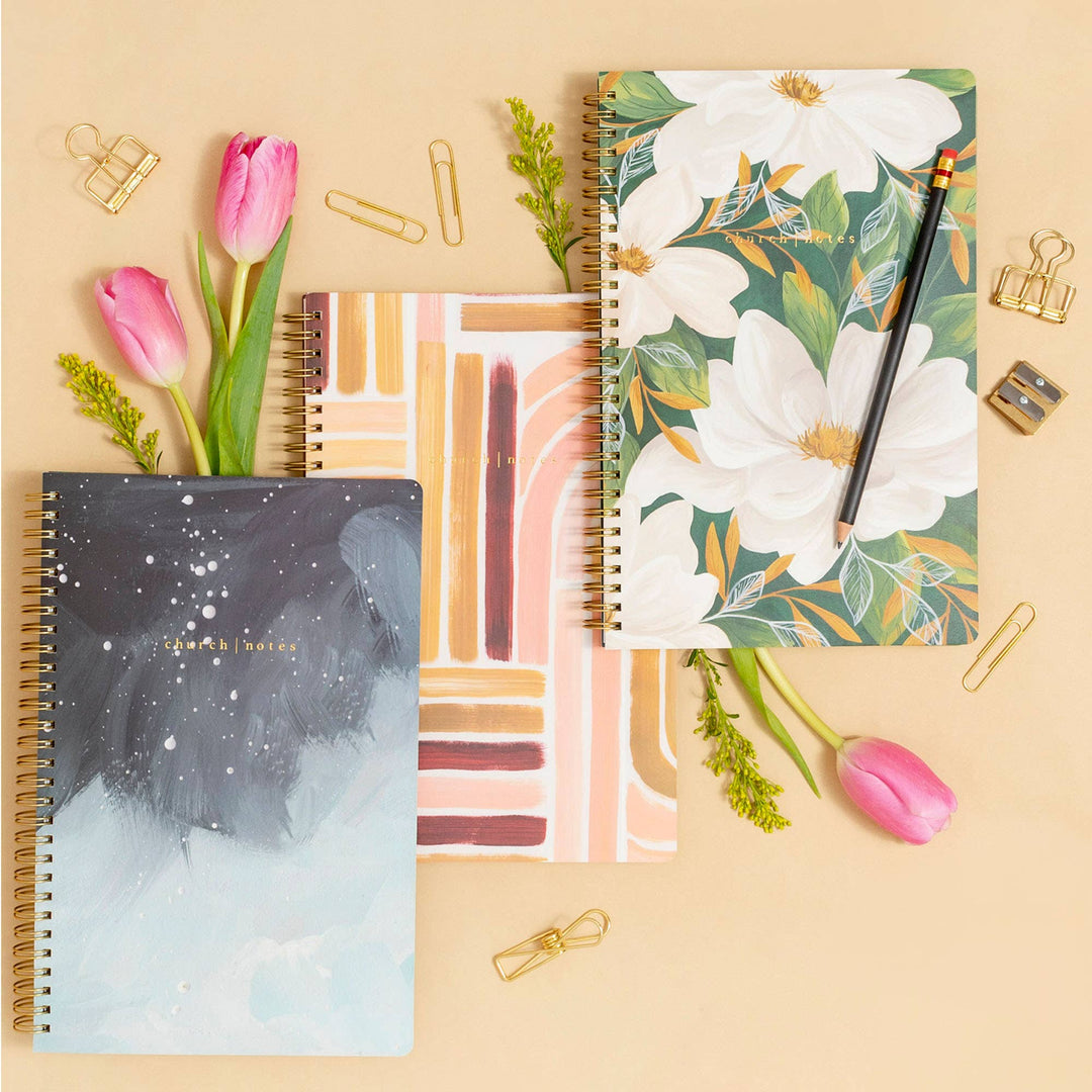 1canoe2 | One Canoe Two Paper Co. - Sunset Stripe Church | Notes Notebook - Merry Piglets