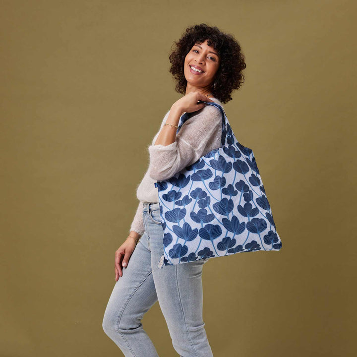 Modern Poppy Reusable Shopper Tote