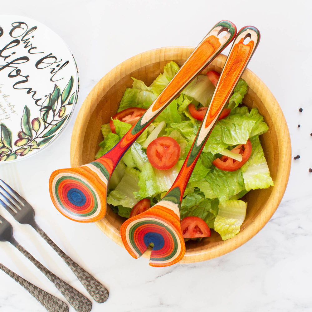 Salad Serving Utensil Set - Merry Piglets