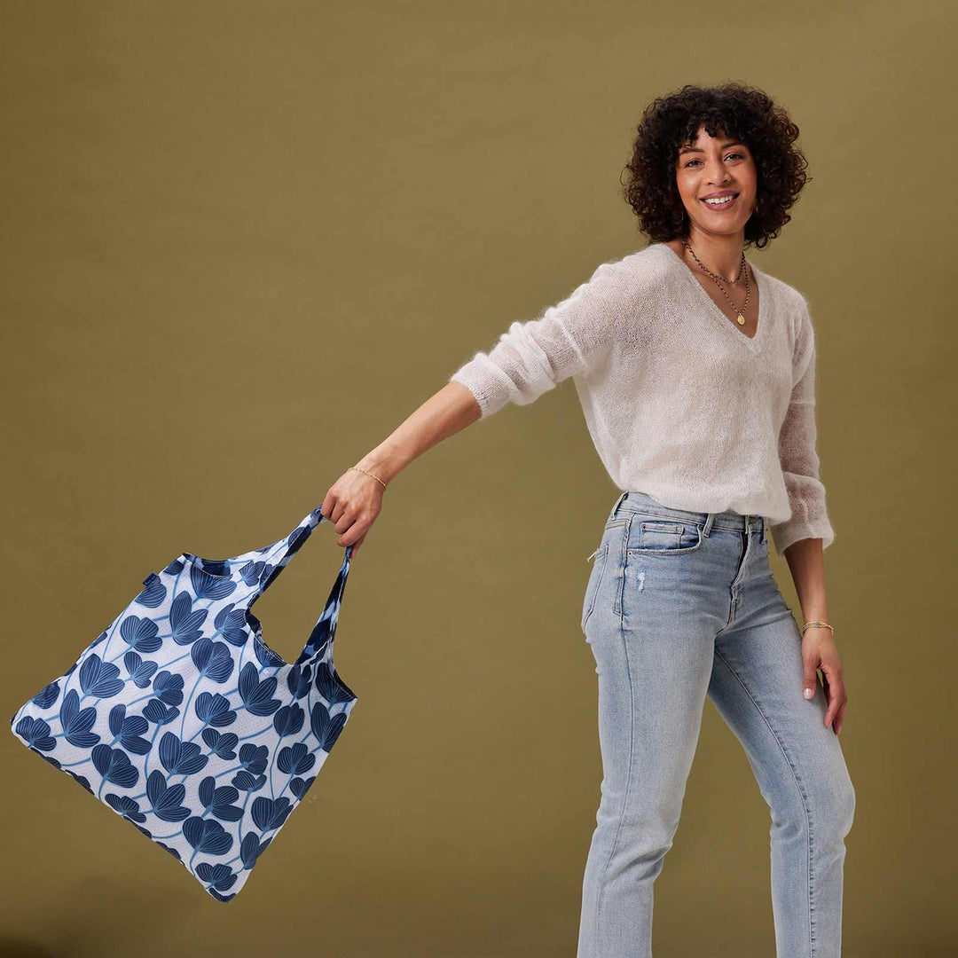 Modern Poppy Reusable Shopper Tote