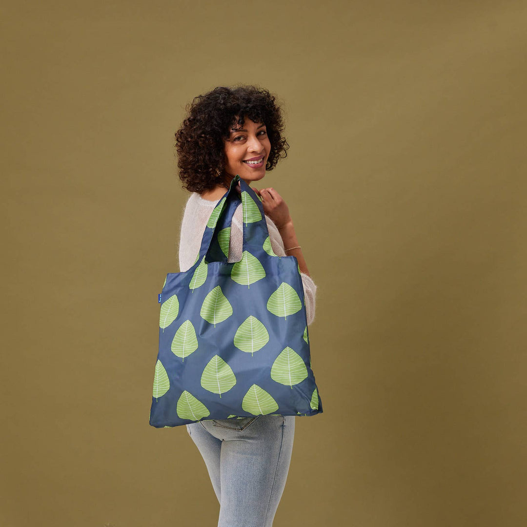 Reusable Shopper Tote - Aspen Leaves