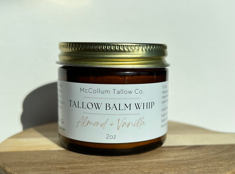 Tallow Balm Whip - Almond + Vanilla - Merry Piglets
