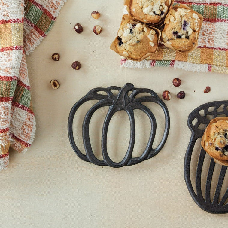 Cast Iron Pumpkin Shaped Trivet