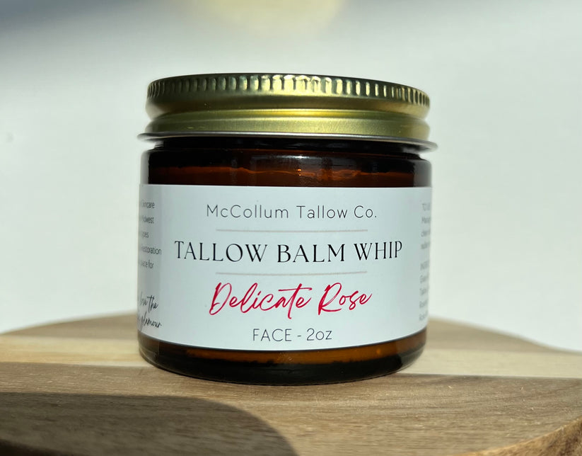 Tallow Balm Whip - Delicate Rose - Merry Piglets