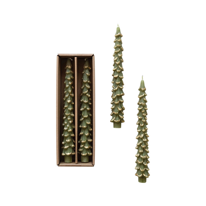 Tree Taper Candles - Evergreen Gold