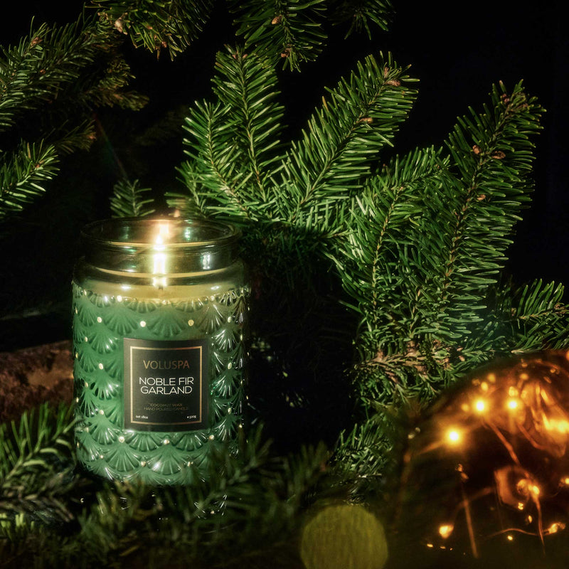 Noble Fir Garland Large Jar Candle