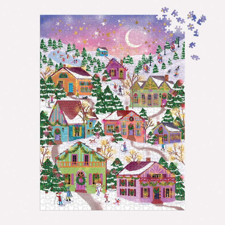 Snowcap Village 1000 Piece Puzzle