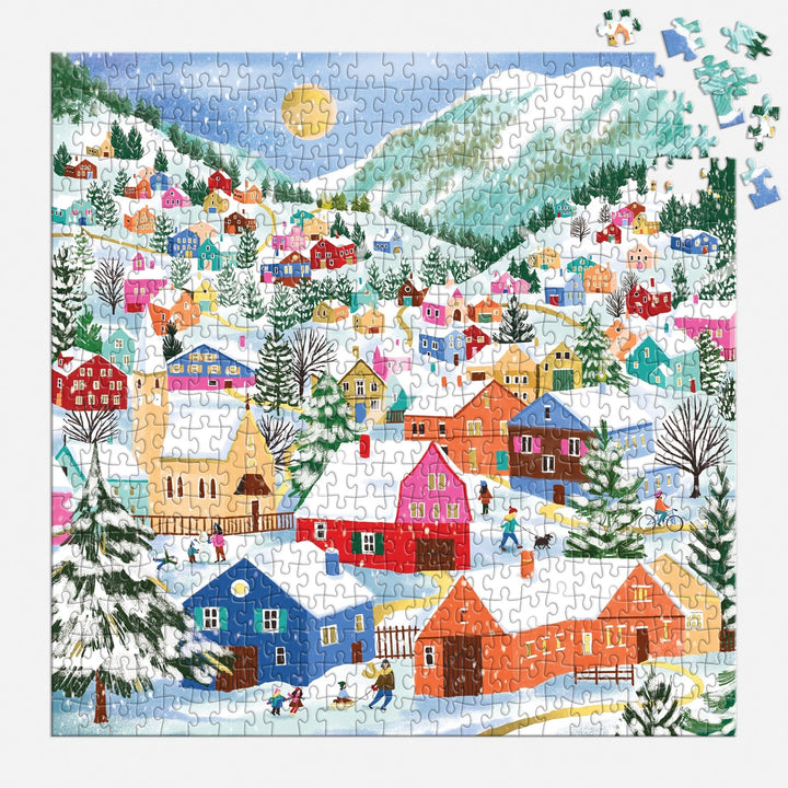 Swiss Alpine Village 500 Piece Puzzle
