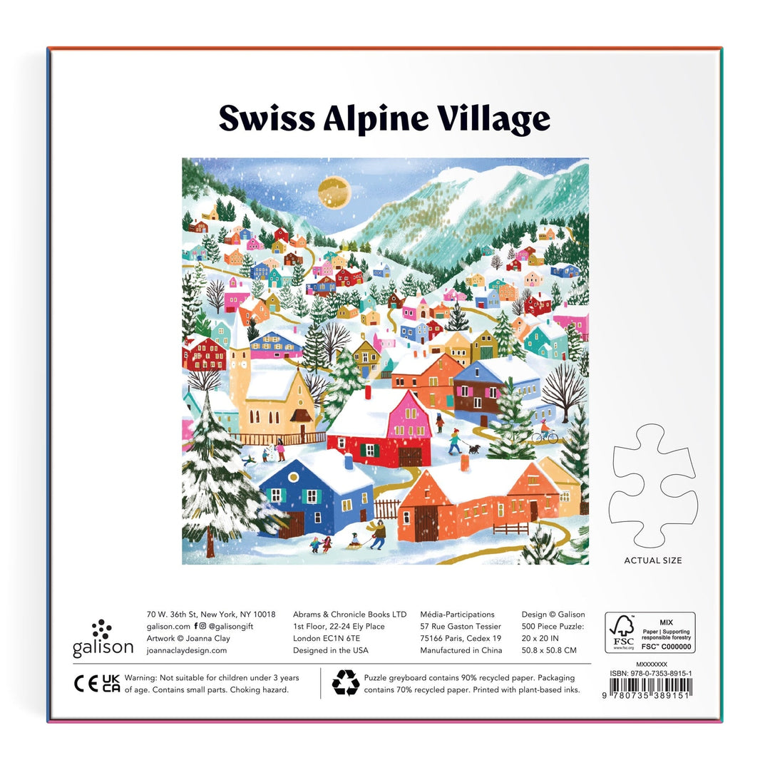 Swiss Alpine Village 500 Piece Puzzle