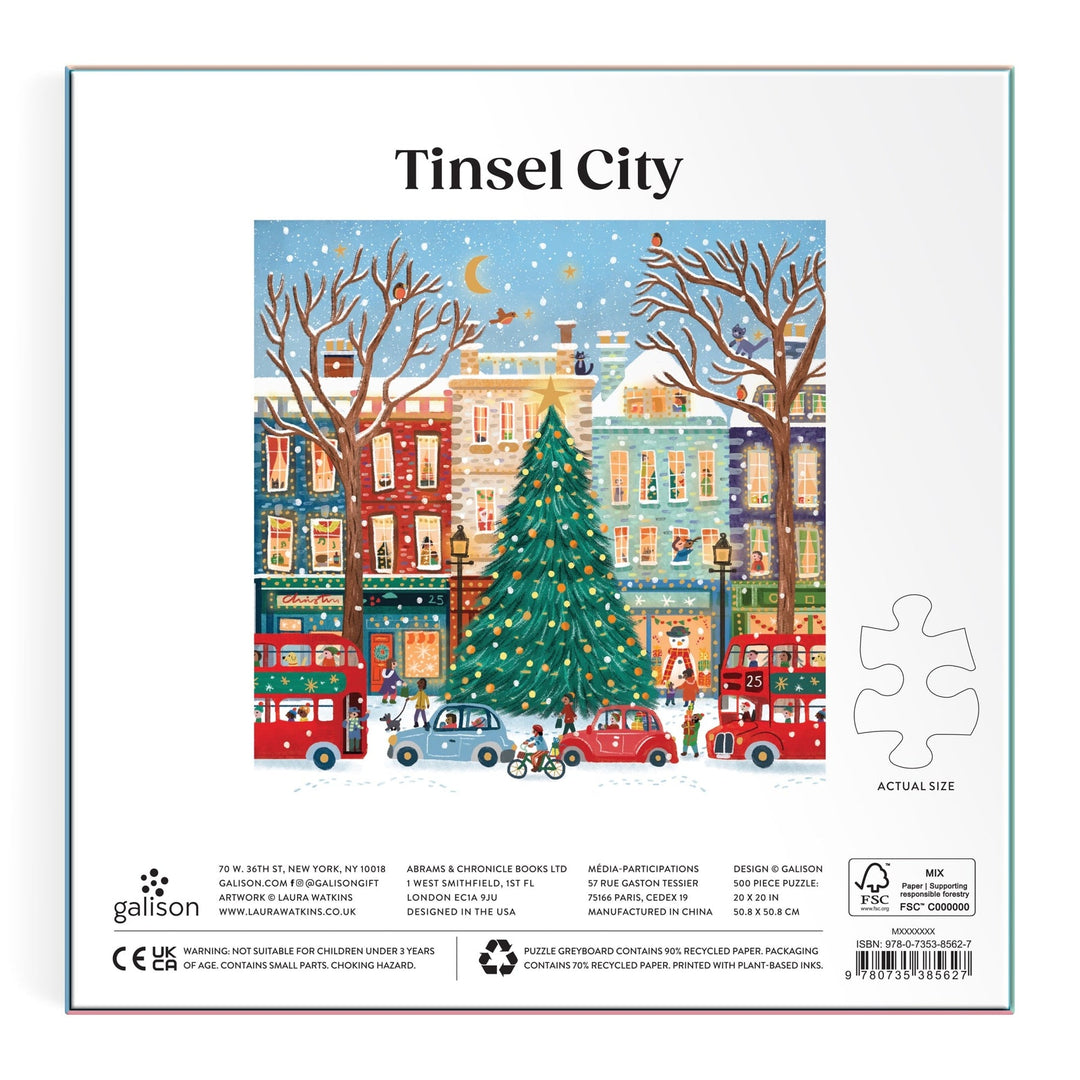 Tinsel City 500 Piece Puzzle