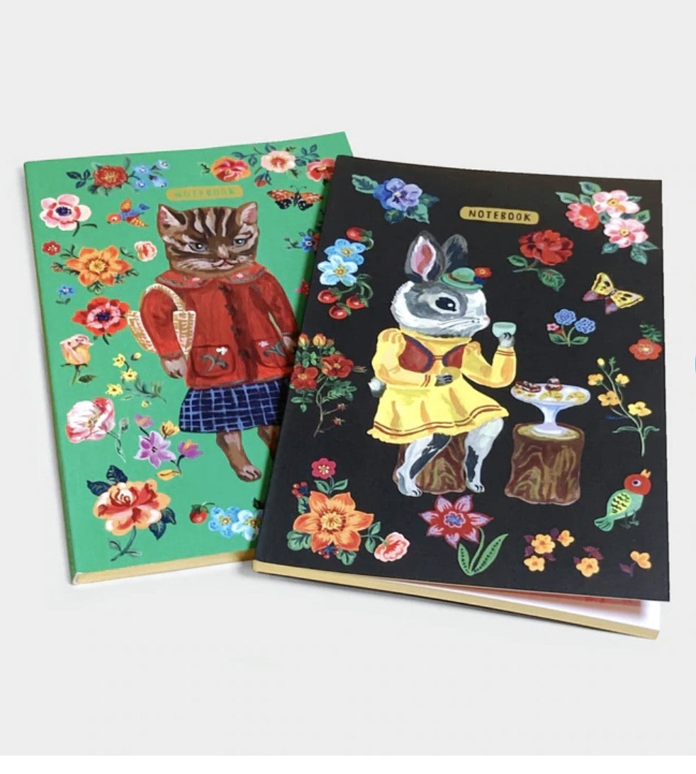 Fancy Fauna Notebook Set - Merry Piglets