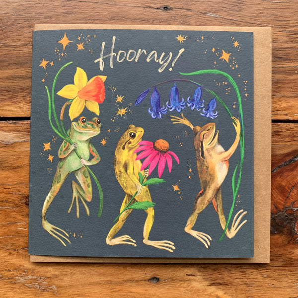 Hooray! Frog Greeting Card