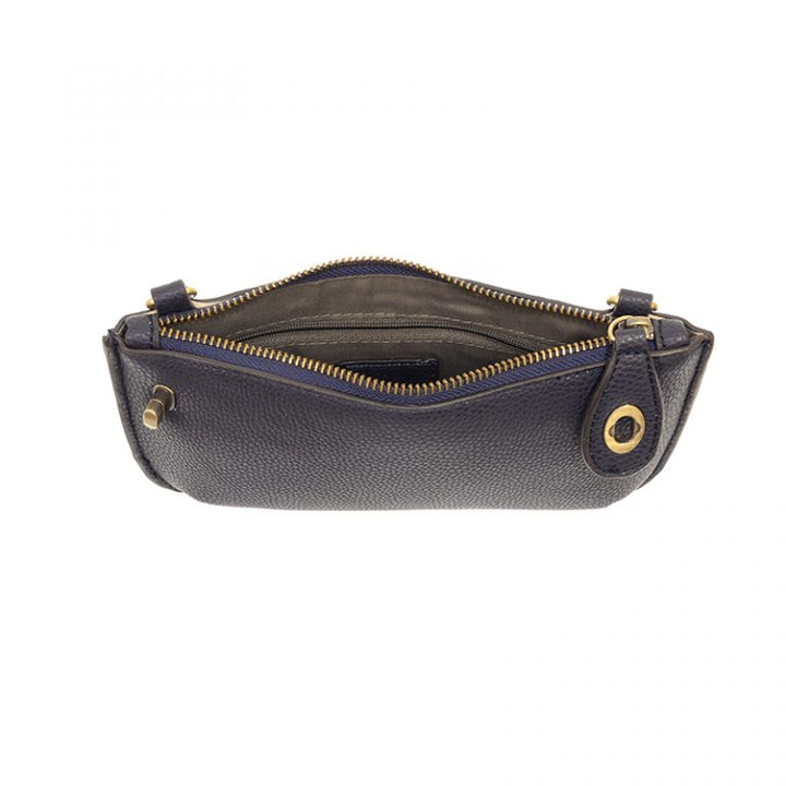 Crossbody Wristlet Clutch Navy